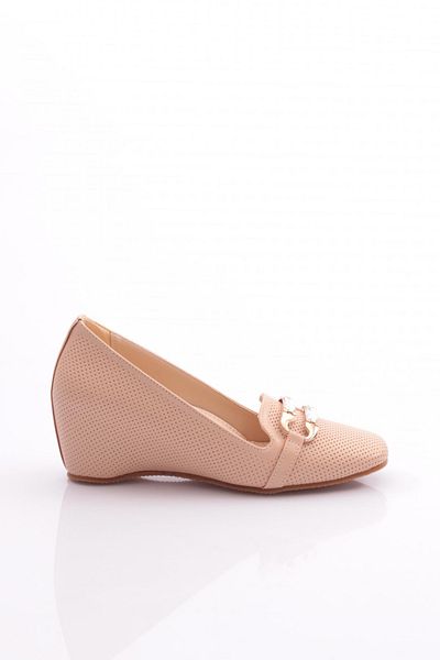DGN Pantofi cu toc de damă bej - 354173539