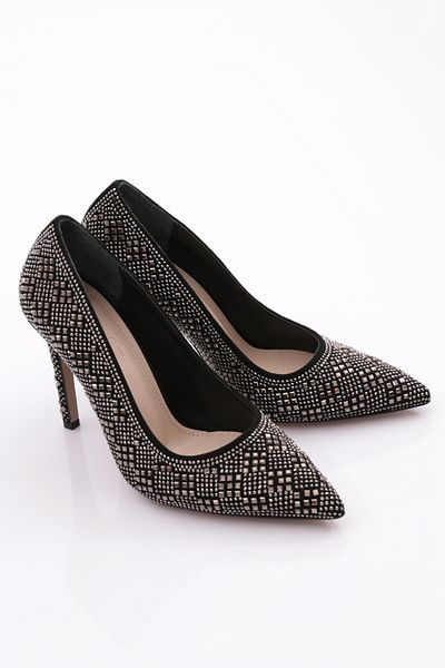 DGN Women's Stone Detailed Heeled Shoes