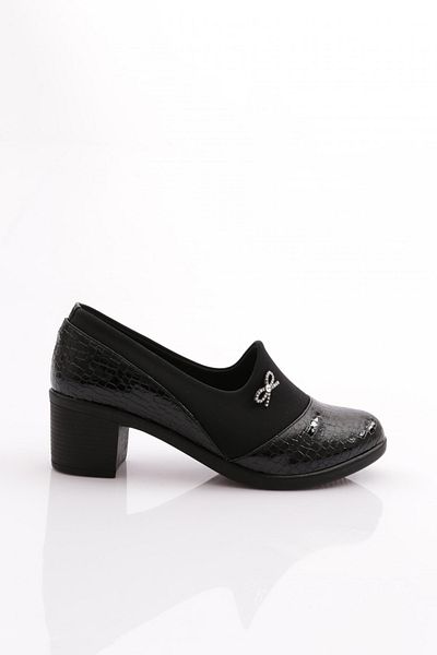 DGN 23031 Model Ribbon Patterned Women's Heeled Shoes