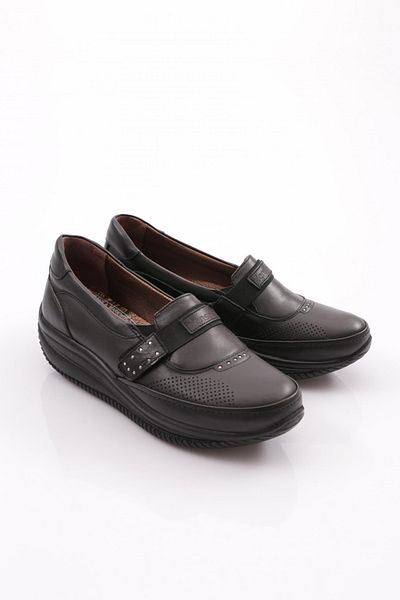 DGN Pantofi Confort dama Negru din piele naturala 31462617