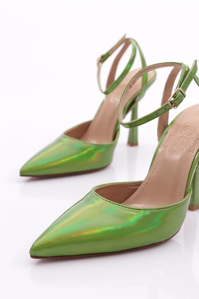 DGN Women's Ankle Strap Evening Dress Shoes Kiwi Mirror 719121085