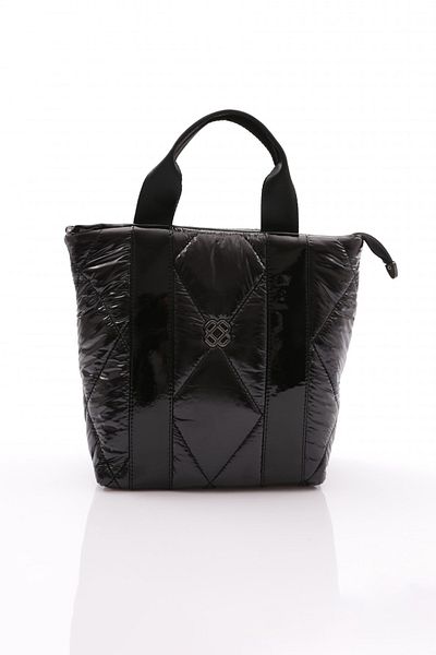 DGN Black Patent Leather Large Bag - with Handle, Women, 11282333735102