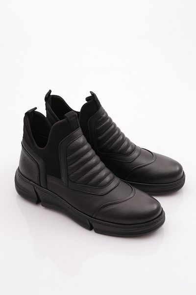 DGN Ανδρικά Μποτάκια Comfort - Μαύρο Toscana Leather