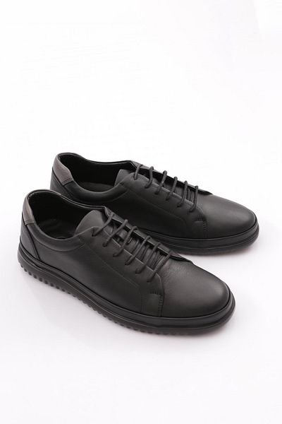 DGN Ανδρικά παπούτσια Sneaker Flat Sole Μαύρο-γκρι 102553616
