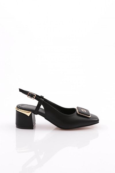 DGN Black Women's Heeled Shoes - 352293539