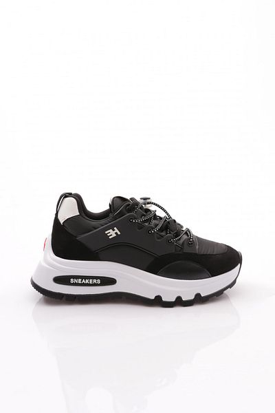 DGN 075 Pantofi sport pentru femei cu șireturi cu talpă groasă