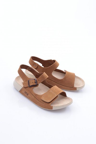 DGN Γυναικεία σανδάλια Taba Nubuck - Διπλό λουράκι, Μοντέλο 26392623
