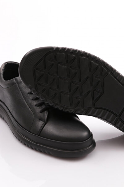 DGN Erkek Düz Taban Sneaker Ayakkabı Siyah-gri 102553616