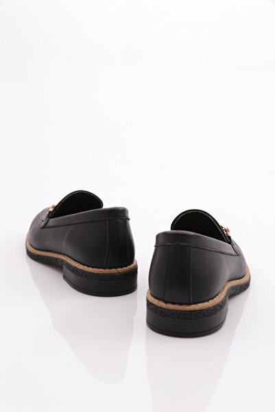 DGN Kadın Loafer Ayakkabı Siyah 3572678