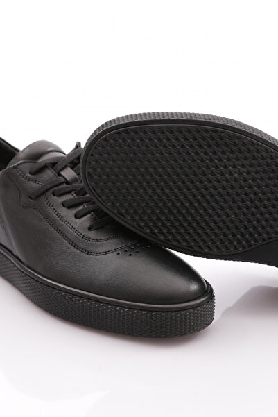 DGN Men's Sneaker Shoes Genuine Leather Black 9121415