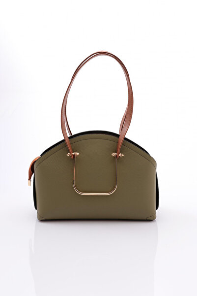 DGN Women's Oval Bag with Metal Accessories Light Green 11282361135102