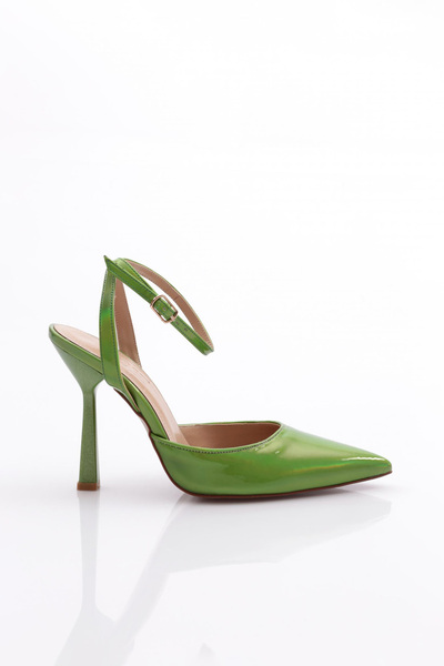 DGN Women's Ankle Strap Evening Dress Shoes Kiwi Mirror 719121085