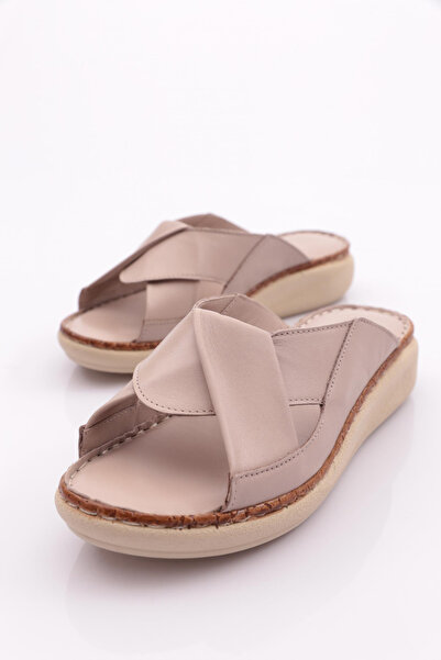 DGN Γυναικείες Παντόφλες Διπλές Ζώνες Ασημί 4813243