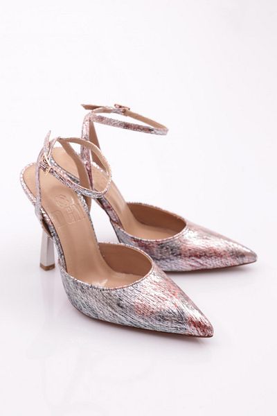 DGN Pantofi rochii de seara cu bretele la glezna de dama Red Snake 719121085