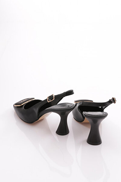 DGN 24233 Kadin Arkasi Açik Topuklu Ayakkabı