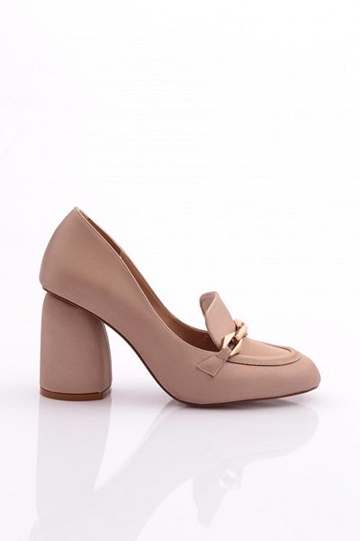 DGN 6029 Pantofi cu toc pentru femei cu accesorii din fier