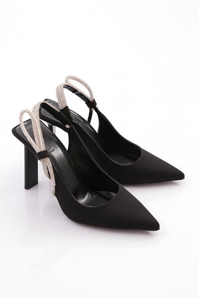 DGN C5020 Model Yani Stone Detailed Women's Evening Dress Heeled Shoes