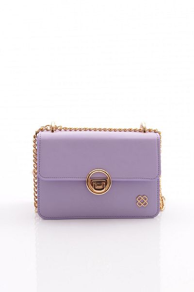DGN Lilac Women's Bag - Chain and Handle Design 6593434