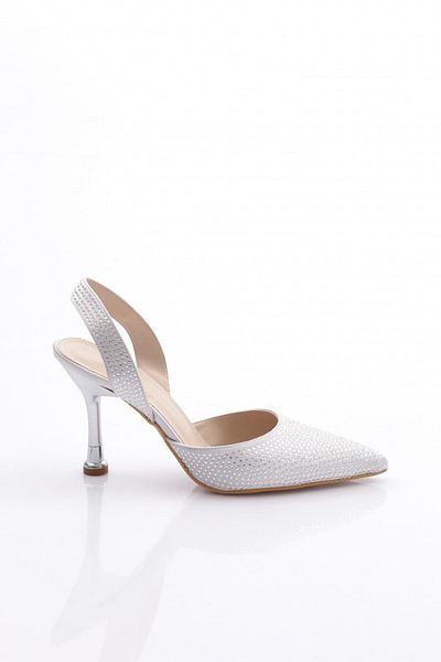 DGN Pantofi cu toc pentru femei Silver Stone 6273534