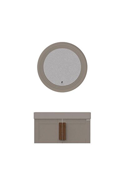 Pierre Cardin Pio 85 Cm Matt Mocha Banyo Dolabı Ahşap Kulplu