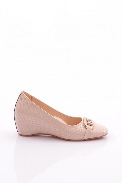 DGN Accesoriu metalic de damă pantofi cu toc bej 354753539