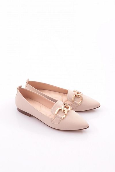 DGN Γυναικείες μπαλαρίνες μπεζ Nubuck - Με Σιδερένια Αξεσουάρ 211252621