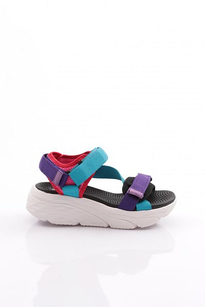DGN Sandale de damă Albastru Mov - Velcro, Model 292911212893376