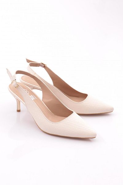 DGN 5004 Pantofi de damă cu toc deschis la spate