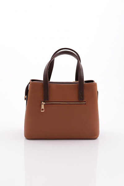 DGN Γυναικεία τσάντα Tan Brown με φερμουάρ - 6583434
