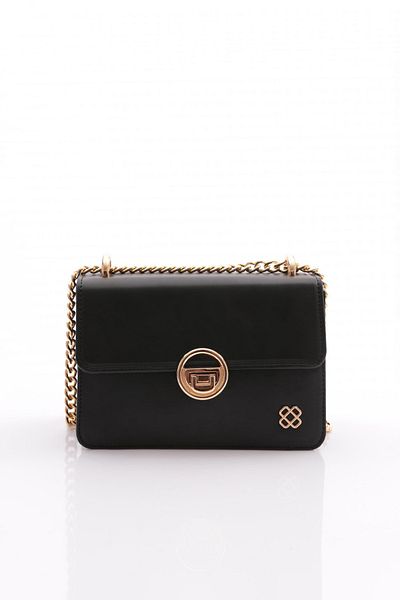DGN Women's Chain Handle Bag Black 6593434