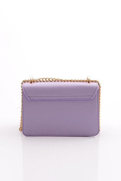 DGN Lilac Women's Bag - Chain and Handle Design 6593434