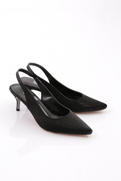 DGN 5011 Pantofi cu toc cu curea din spate