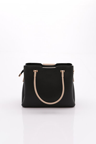 DGN Women's Shoulder and Hand Bag Black-Mink 2112103622