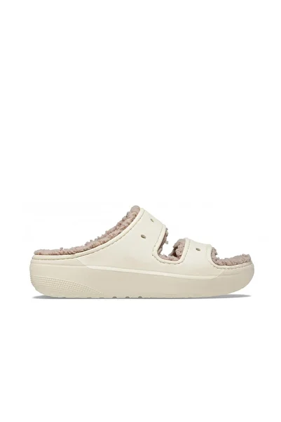 Crocs Classic Cozzzy Women's Sandals - Beige Slippers