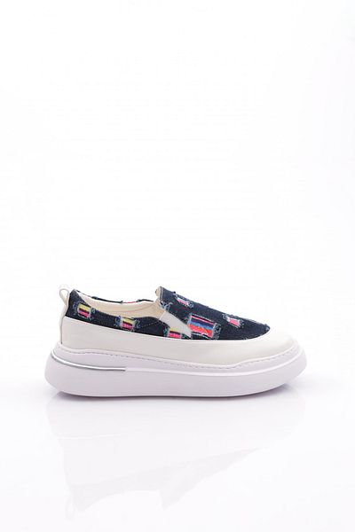DGN Pantofi de damă cu elastic, blugi albaștri 16835105