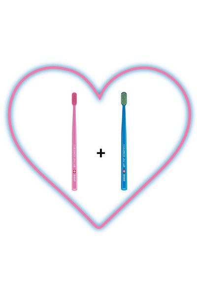 Curaprox Cs 5460 Love 2-Piece Pink-blue Toothbrush