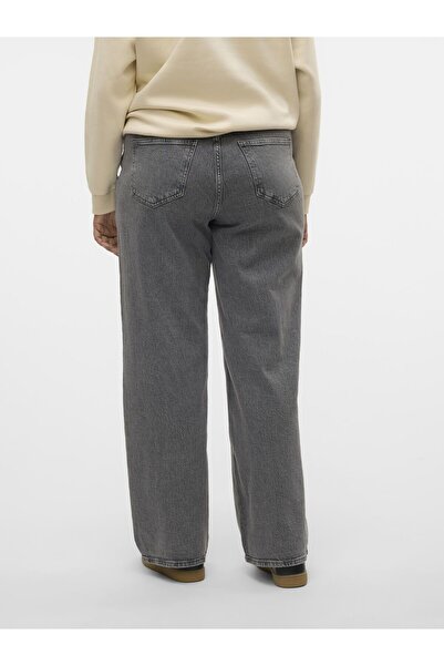 Veromoda Curve Weit geschnitten VMCTESSA Hohe Taille Weiter Beinschnitt Jeans