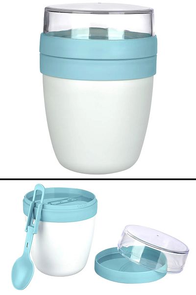LEON LİFE Leon Life Vip - Fruit Yogurt Container, Jar and Muesli Granola, Picnic Work Snack