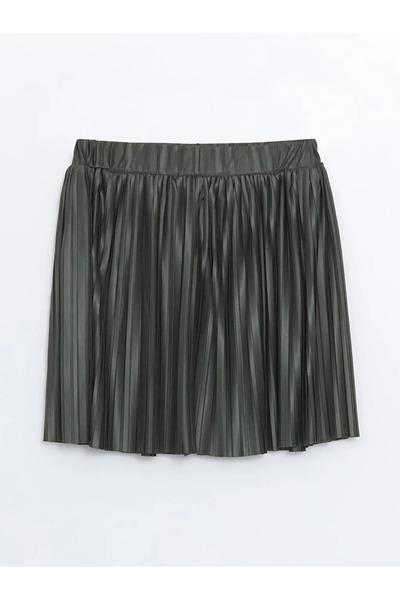 LC Waikiki Lcw Eco Red Elastic Waist Pleated Girl's Skirt