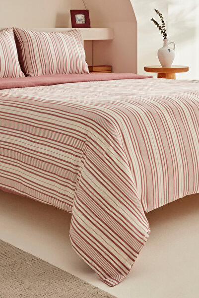 Karaca Home Sarah Anderson Kleon - Double Claret Red Duvet Cover