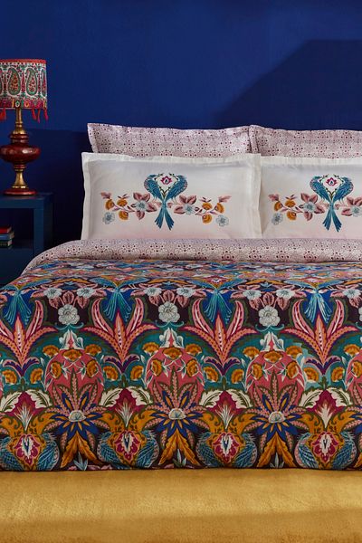Karaca Home Set cuvertură dublă din satin multicolor Marsey