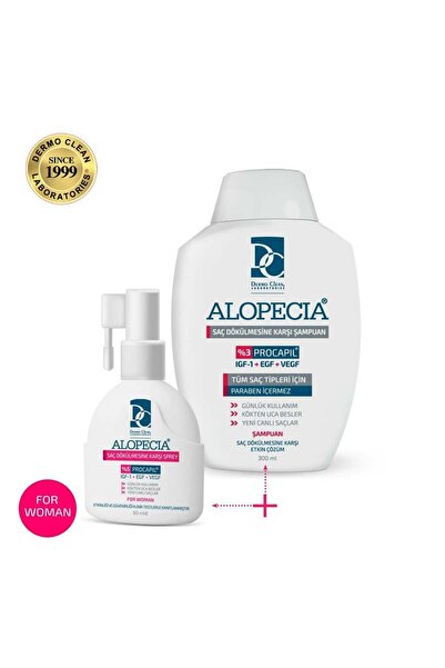 Alopecia Kadın Procapil Ve Igf Içerikli Serum Ve Şampuan