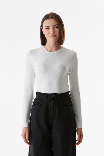 Fulla Moda Pulover de bază cu gât crew