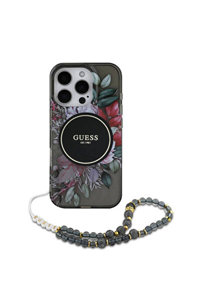 Guess iPhone 16 Pro Uyumlu Kılıf Guess  Lisanslı Magsafe Özellikli IML Baskıl...