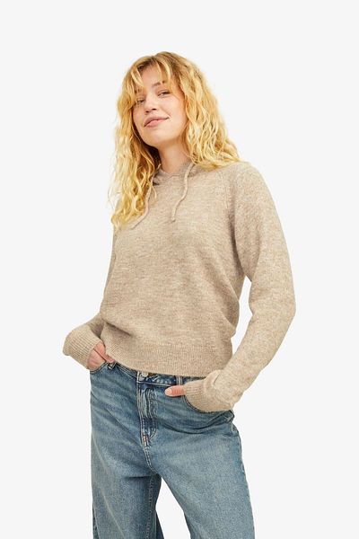 JJXX Jxevi Women's Beige Sweatshirt 12261550 -Peyote