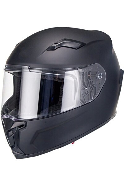 Sway Kask 820 Mat Siyah Şeffaf Vizör Full Face