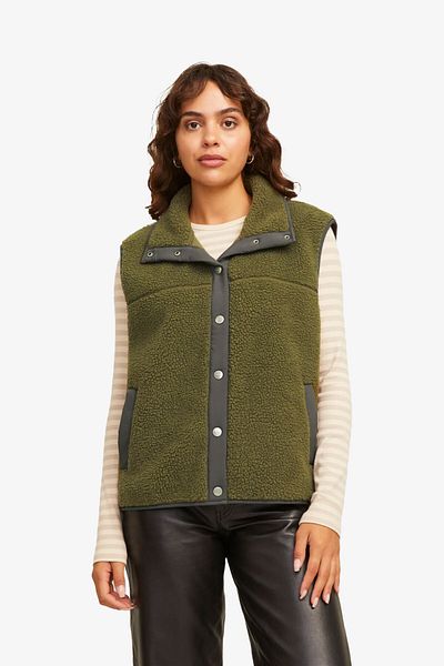 JJXX Jxnellie Women's Green Vest 12257786 -Grapeleaf