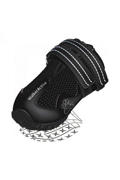 Trixie Dog Walking Boots 2 Pieces M-L Black 492113