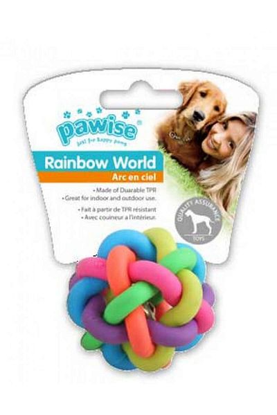 Pawise Rainbow World Knitting Ball Ø 6.5 cm Dpmah