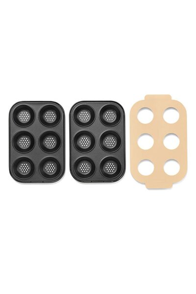 Tchibo Mini Burger Baking Set, Black